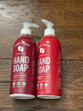 NEW- Set of two- Hand in Hand hand soap